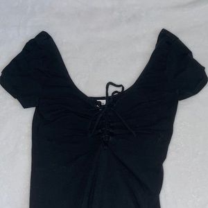 PINK cross v neck bodysuit !!